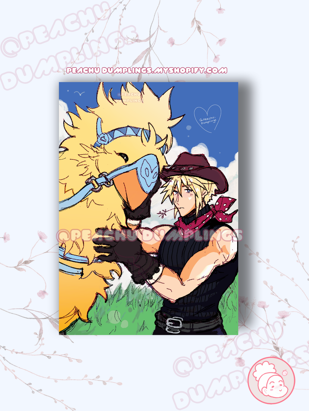 Chocobo Cowboy | Cloud Print 🐤