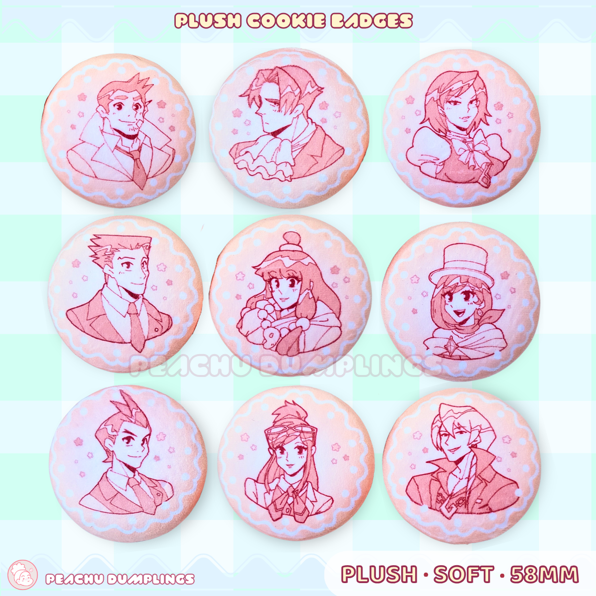 AA Plush Cookie Badges 🍪