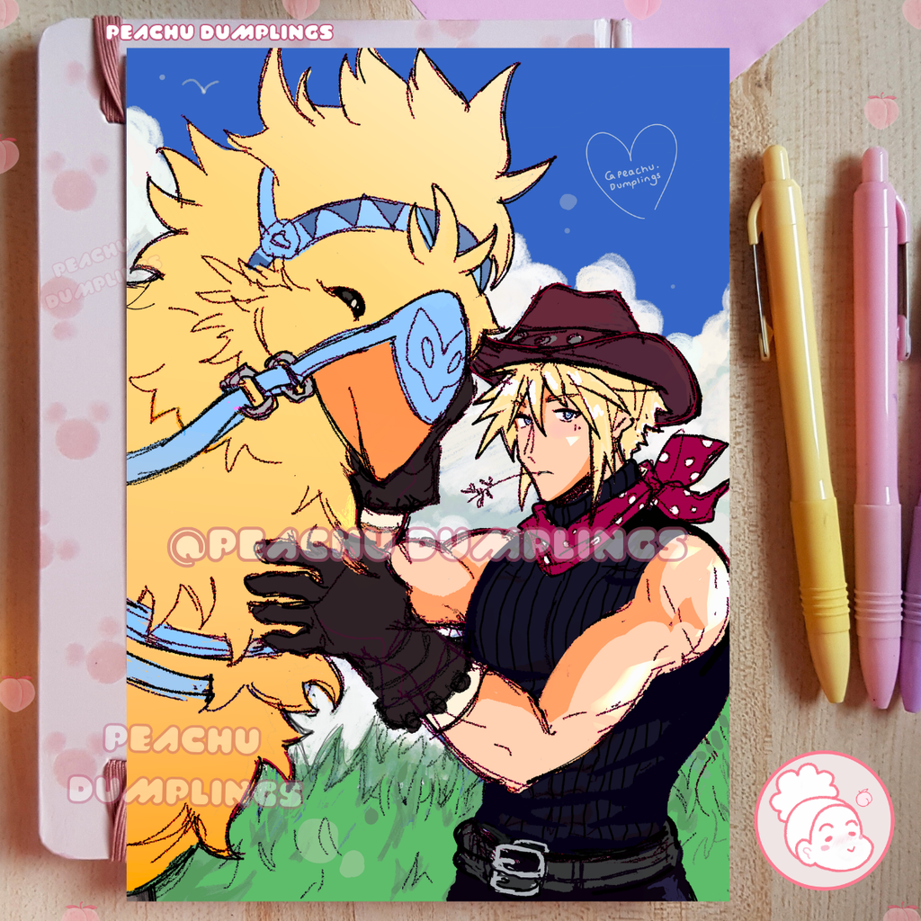Chocobo Cowboy | Cloud Print 🐤