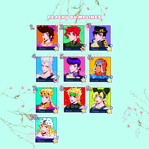 JJ.Stars Holograhic Stickers