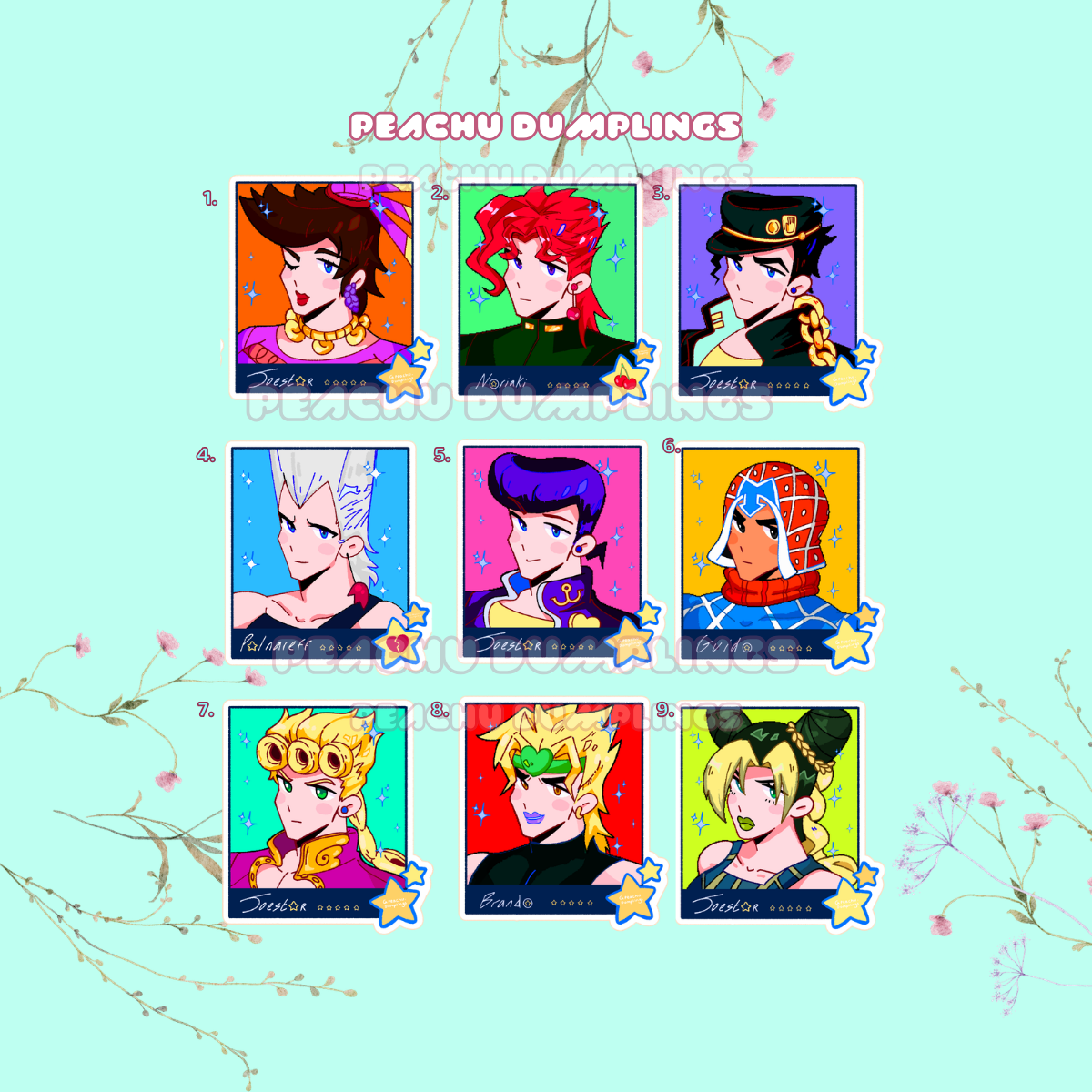 JJStars Holograhic Stickers