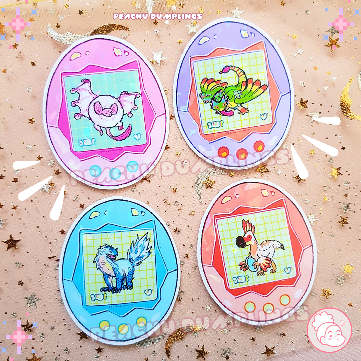 Monster DigiEgg | Holographic Stickers