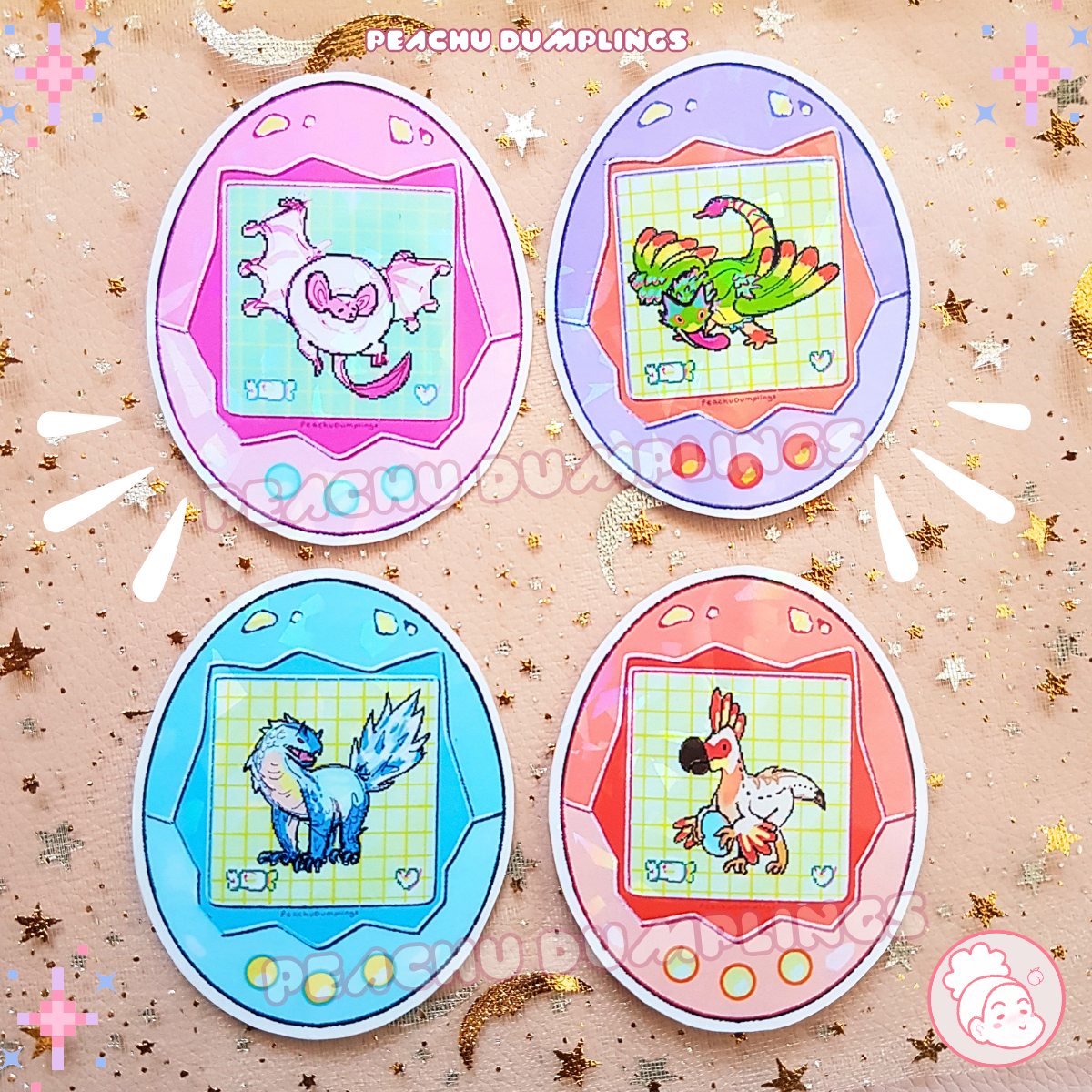 Monster DigiEgg | Holographic Stickers